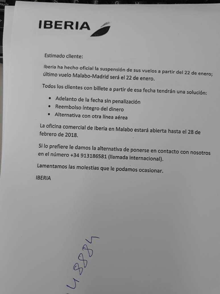 Comunicado_iberia_Guinea_Ecuatorial