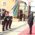 Un acto oficial durante la visita del presidente sudafricano a Guinea Ecuatorial
