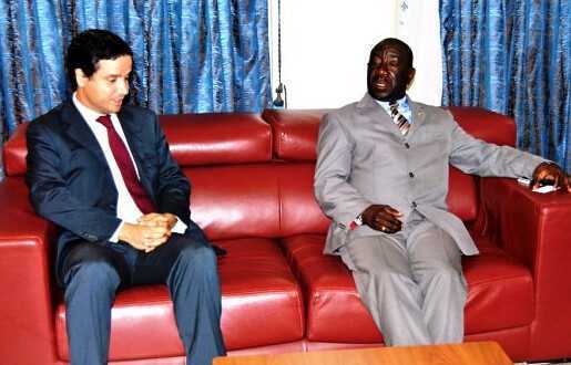 Gregorio Boho Camo y Christian Garma, ex-consejero Económico y Comercial de la Oficina Comercial de España en Guinea Ecuatorial (imagen de archivo). Gregorio Boho Camo y Christian Garma, ex-consejero Económico y Comercial de la Oficina Comercial de España en Guinea Ecuatorial (imagen de archivo).