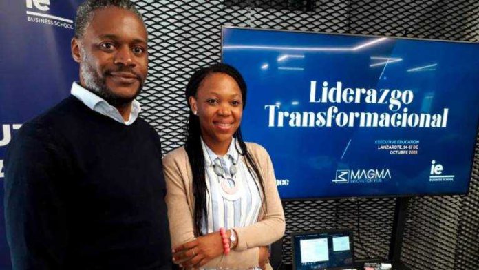 Roberto Nsue Obama y Bindang Ndog Okiri
