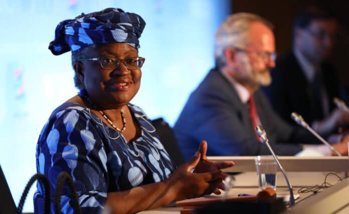 Imagen de archivo del 15 de julio de 2020 de Ngozi Okonjo-Iweala asistiendo a una conferencia de prensa, en Ginebra, Suiza