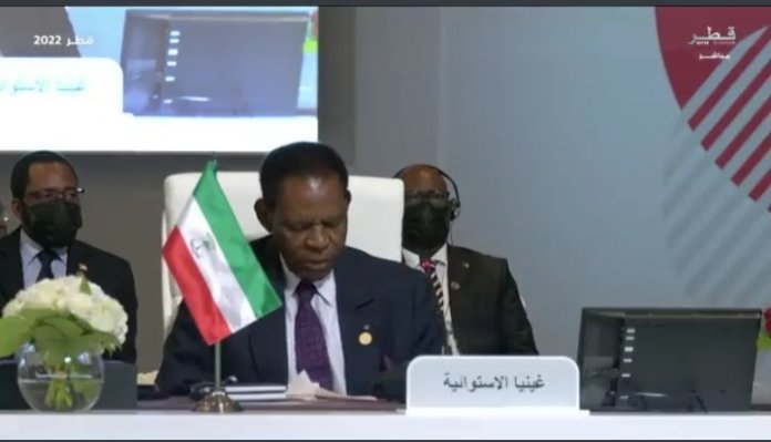 Presidente Obiang Nguma en la 6 Cumbre GECF