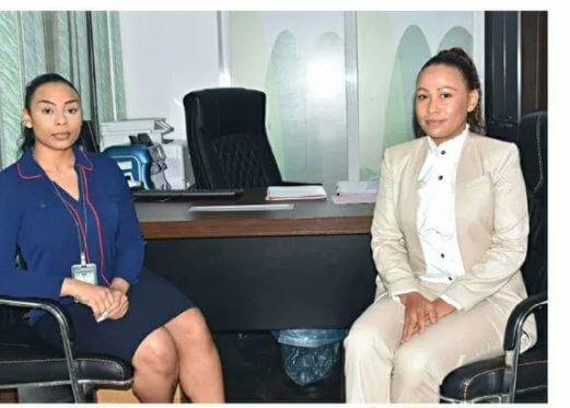 Joanna ATIK RABAT y Eulalia E.NCHAMA, Responsables de Banca Premier de BANGE en Malabo y Bata respectivamente.