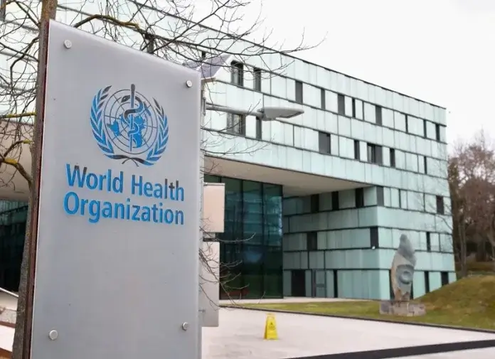 El exterior de un edificio de la Organización Mundial de la Salud (OMS), en Ginebra, Suiza