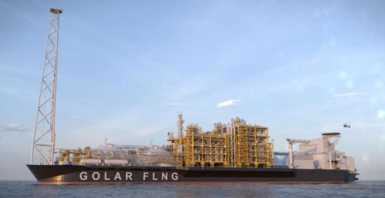 MKII FLNG de 3,5 mtpa de Golar LNG (Imagen: Golar LNG)